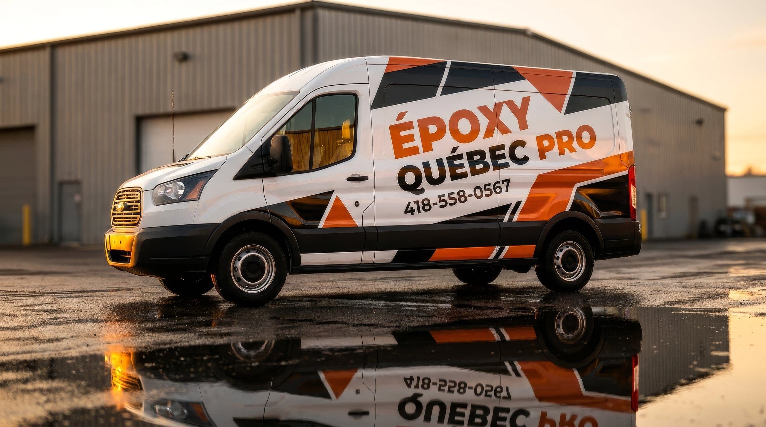 Plancher d'époxy à Québec.